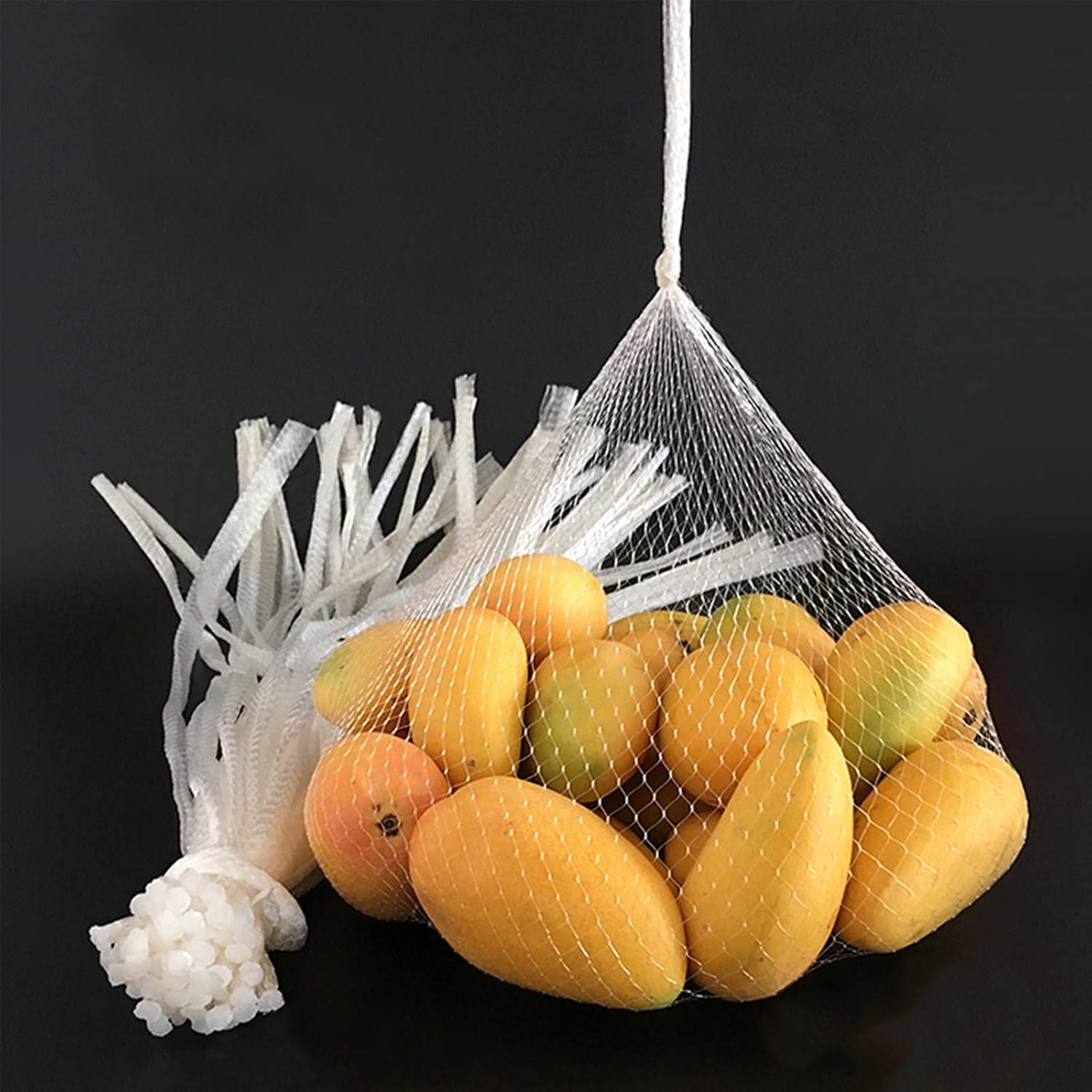 100 Bolsas de Malla Reutilizables 38x20 cm para Alimentos