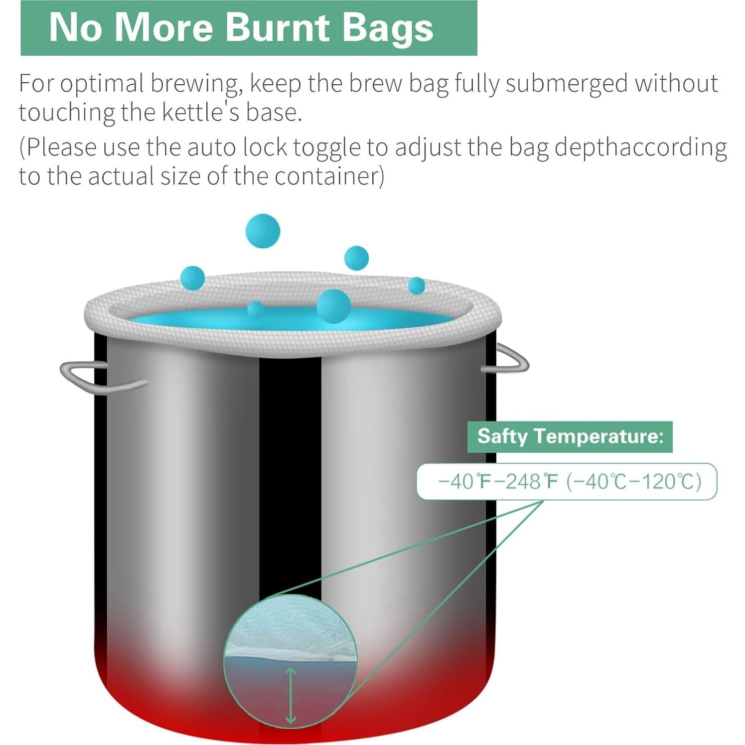 Bolsas de Cerveza Reutilizables Bellamei 66x56 cm 2 Piezas