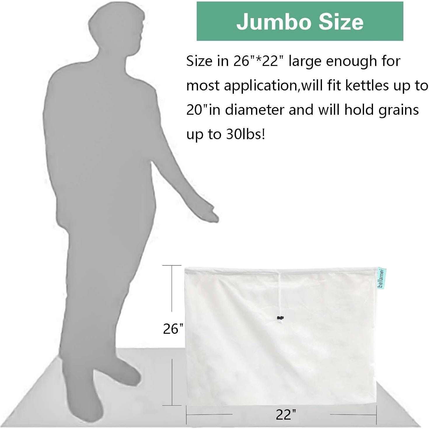 Bolsas de Cerveza Reutilizables Bellamei 66x56 cm 2 Piezas