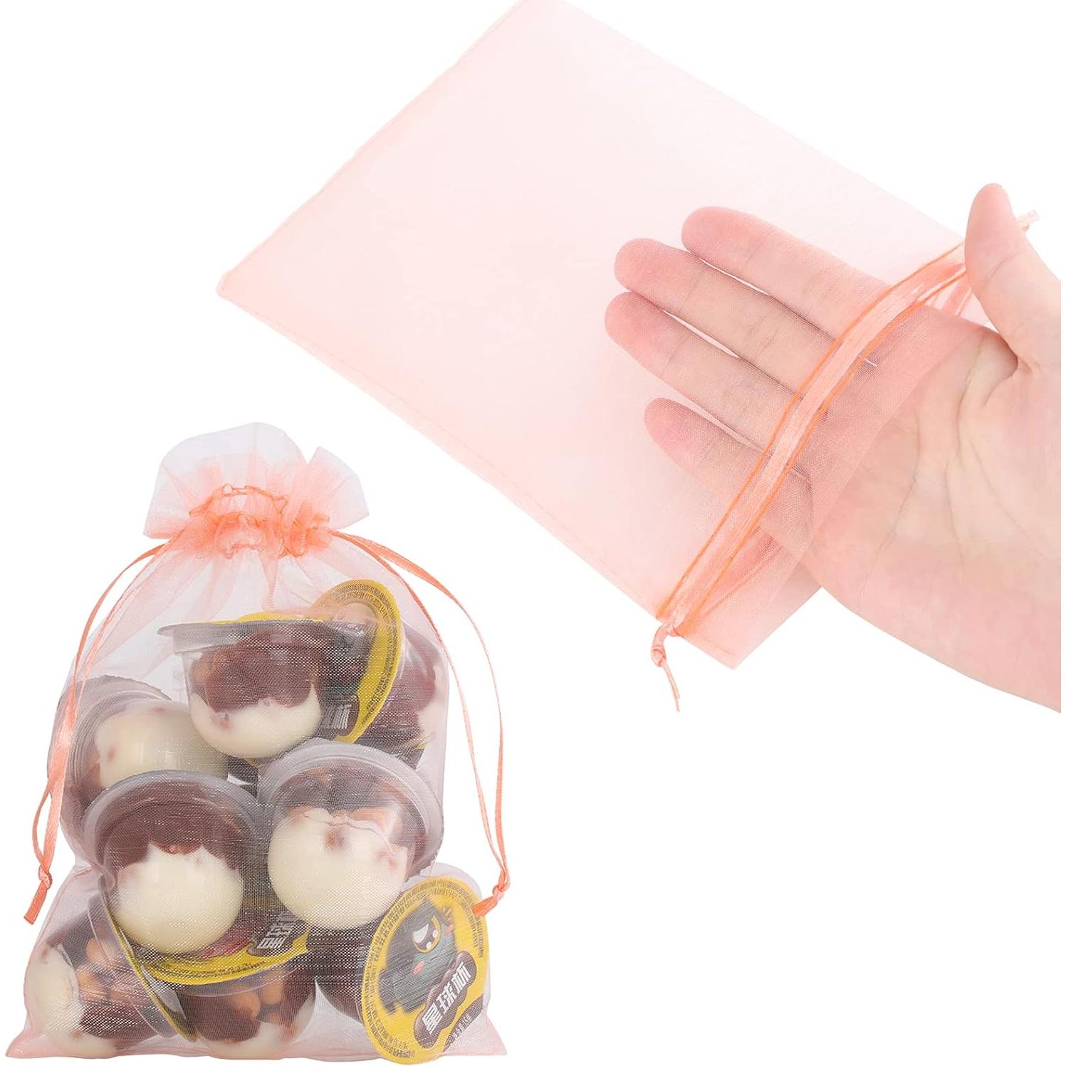 Bolsas de Organza 100pcs Ponpon 12,7x17,8 cm Colorido