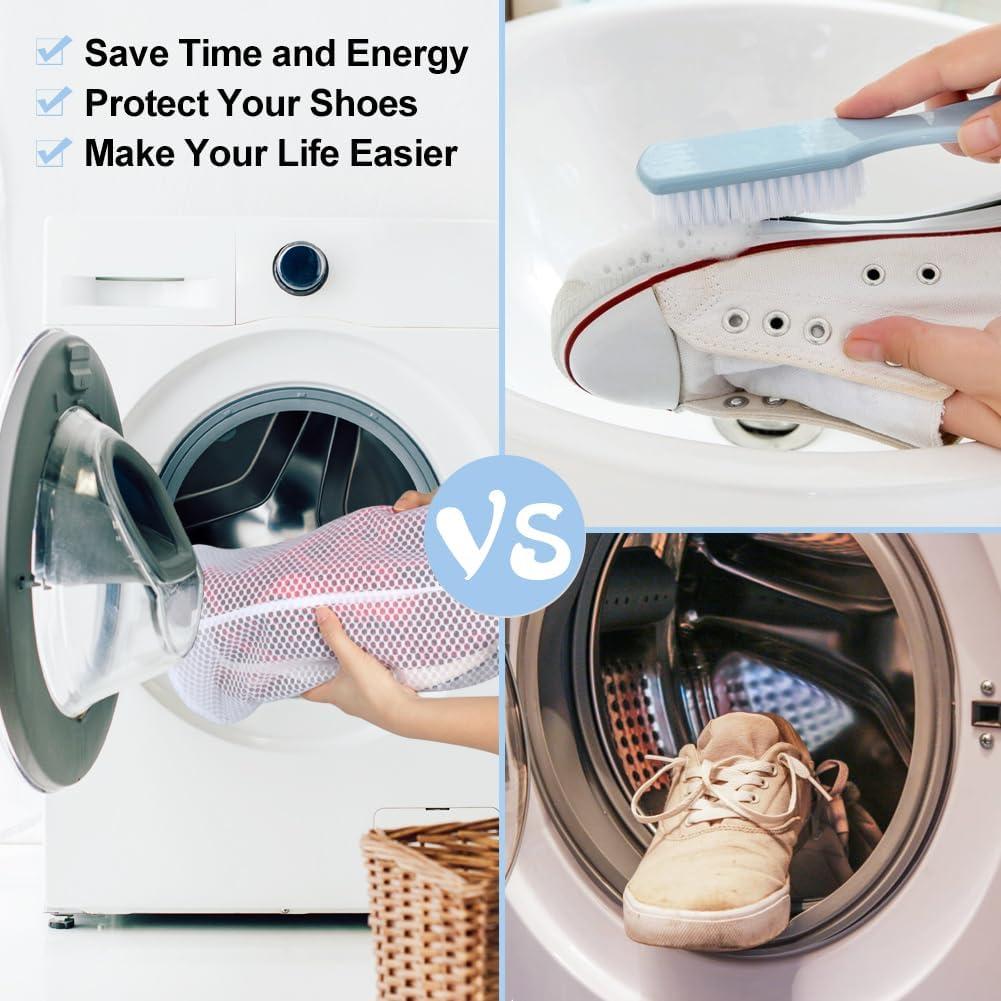 Bolsa de Lavado de Zapatos Vivifying 2 Piezas Malla 19,8x35,6cm