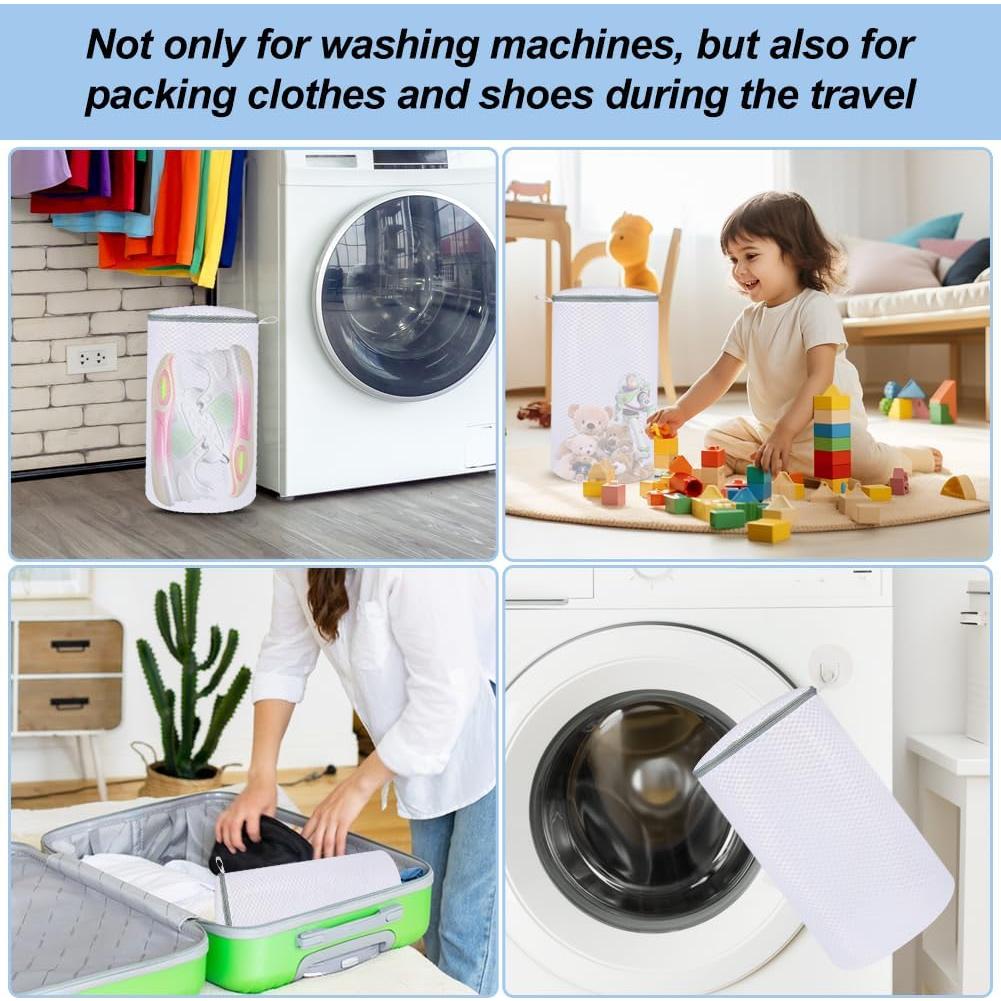 Bolsa de Lavado de Zapatos Vivifying 2 Piezas Malla 19,8x35,6cm