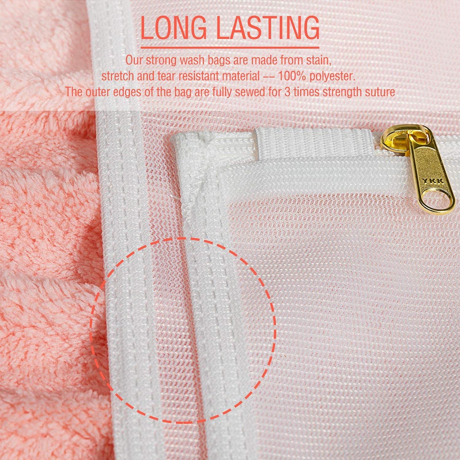 Bolsa de Lavandería Tenrai con Cierre YKK - 3 Piezas 40x48 cm