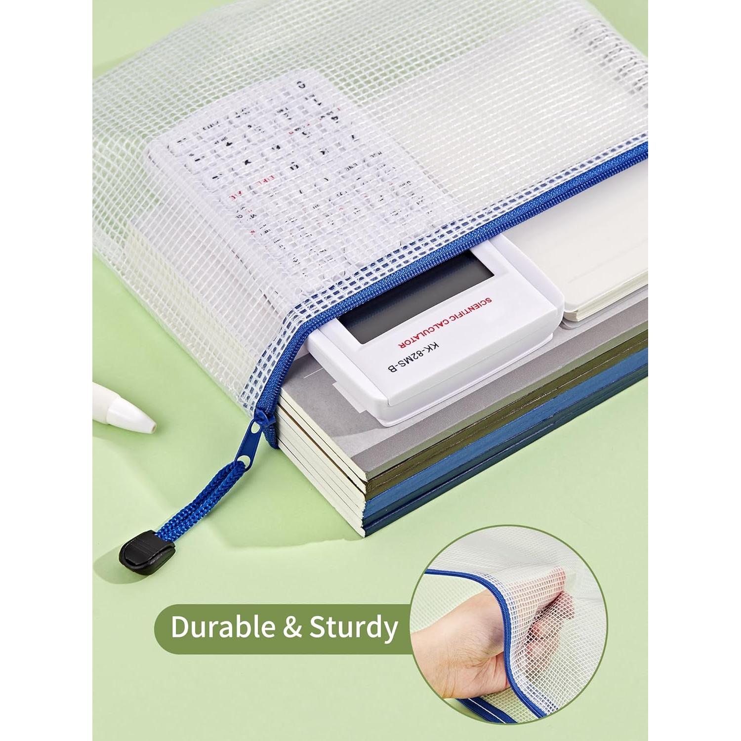 JARLINK 20 Bolsas de Malla A5 Resistentes al Agua 10 Colores