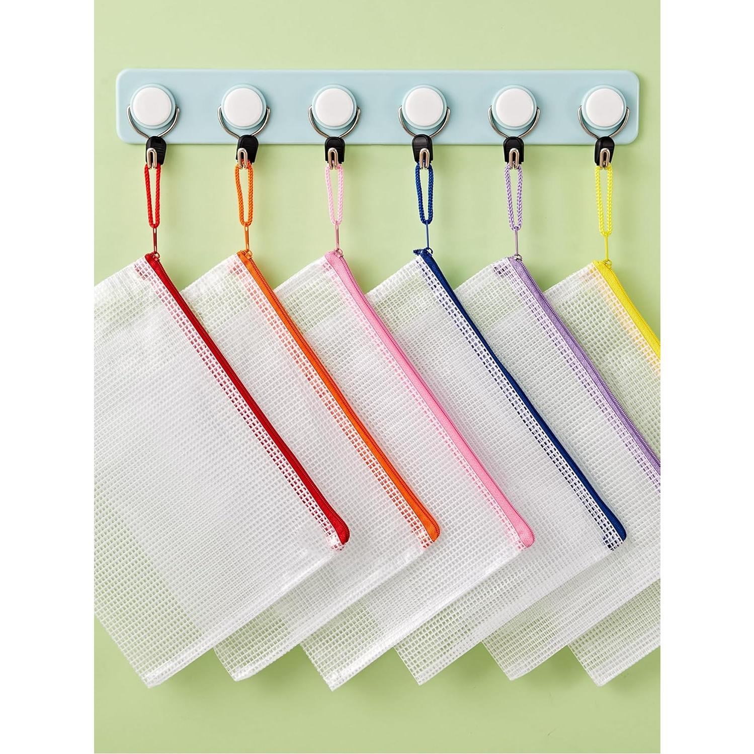 JARLINK 20 Bolsas de Malla A5 Resistentes al Agua 10 Colores