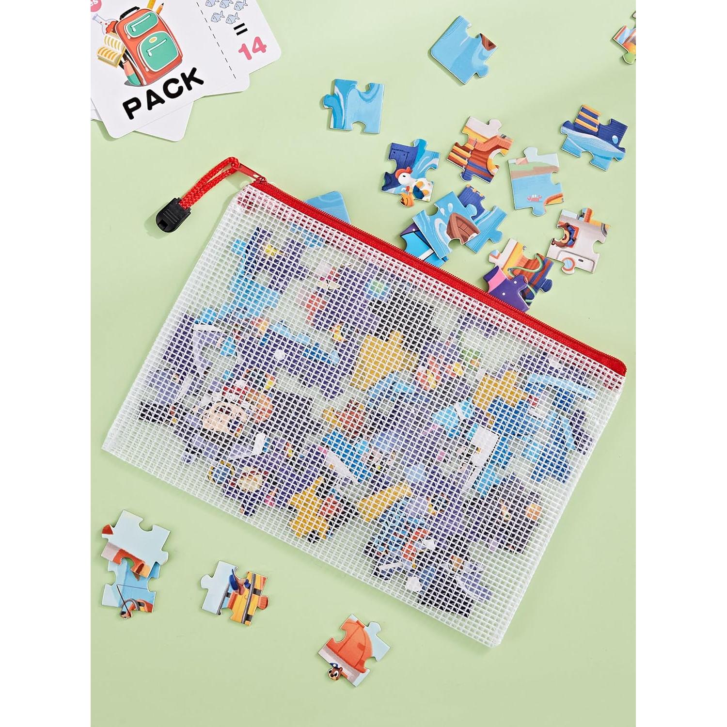 JARLINK 20 Bolsas de Malla A5 Resistentes al Agua 10 Colores