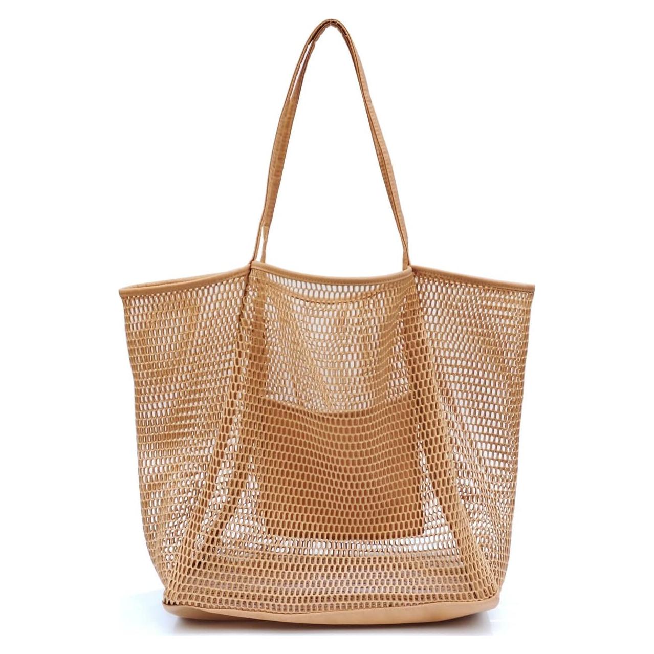 Bolsa de Playa de Malla Hoxis para Mujeres 43,94x39,88cm