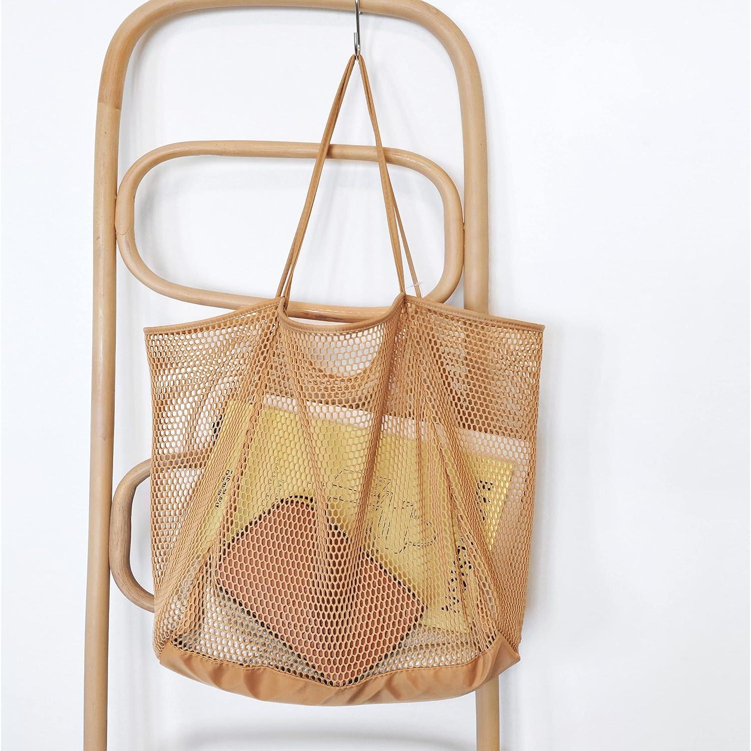 Bolsa de Playa de Malla Hoxis para Mujeres 43,94x39,88cm