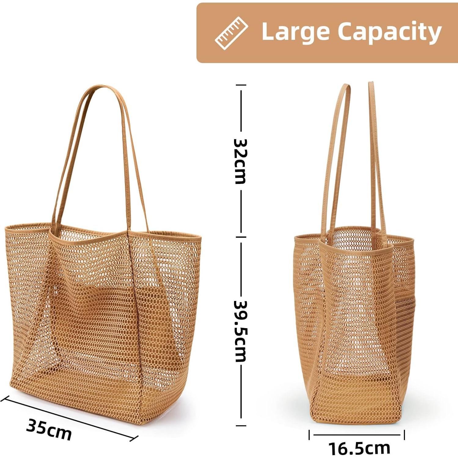 Bolsa de Playa KALIDI de Nylon Plegable 23L para Mujeres