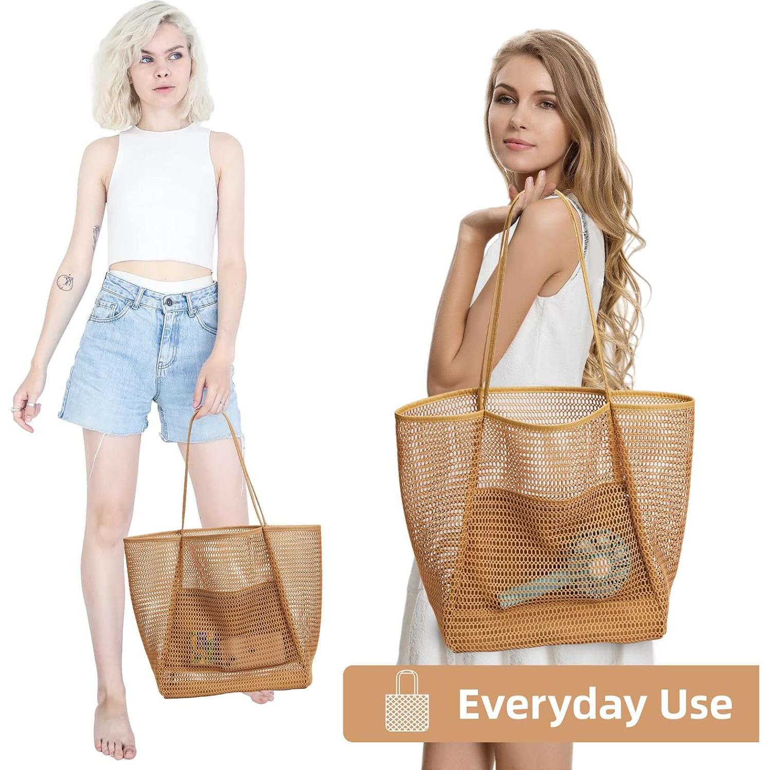 Bolsa de Playa KALIDI de Nylon Plegable 23L para Mujeres