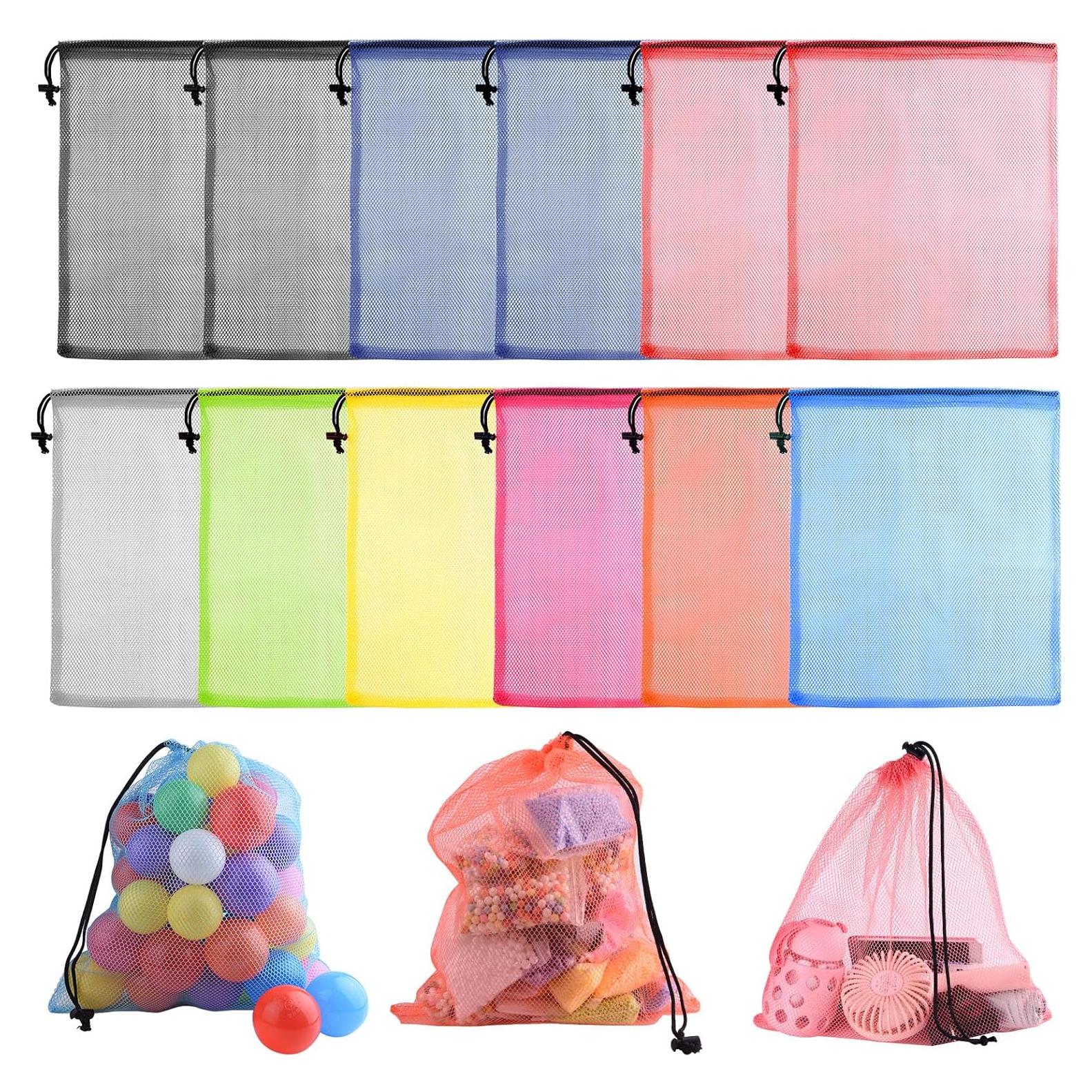 Bolsas de Almacenamiento de Malla PLULON 12 Pcs 34x40 cm