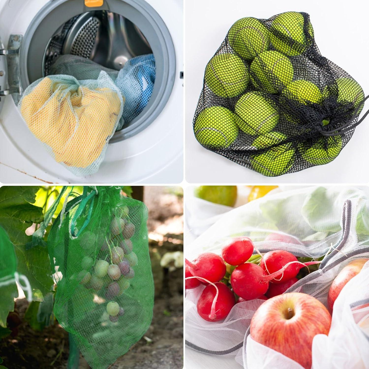 Bolsas de Almacenamiento de Malla PLULON 12 Pcs 34x40 cm