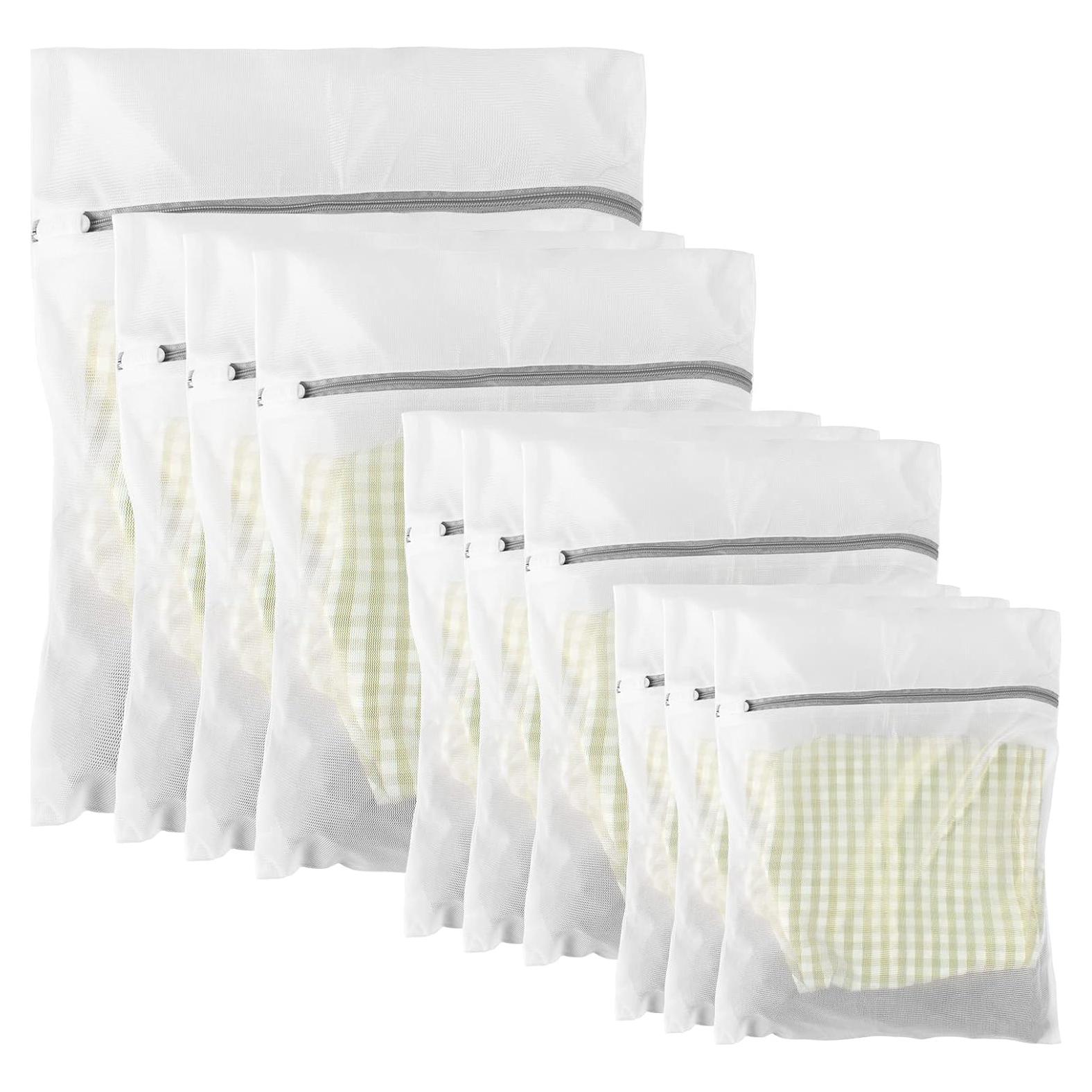 Paquete de 10 bolsas de lavandería MDSXO con cremallera