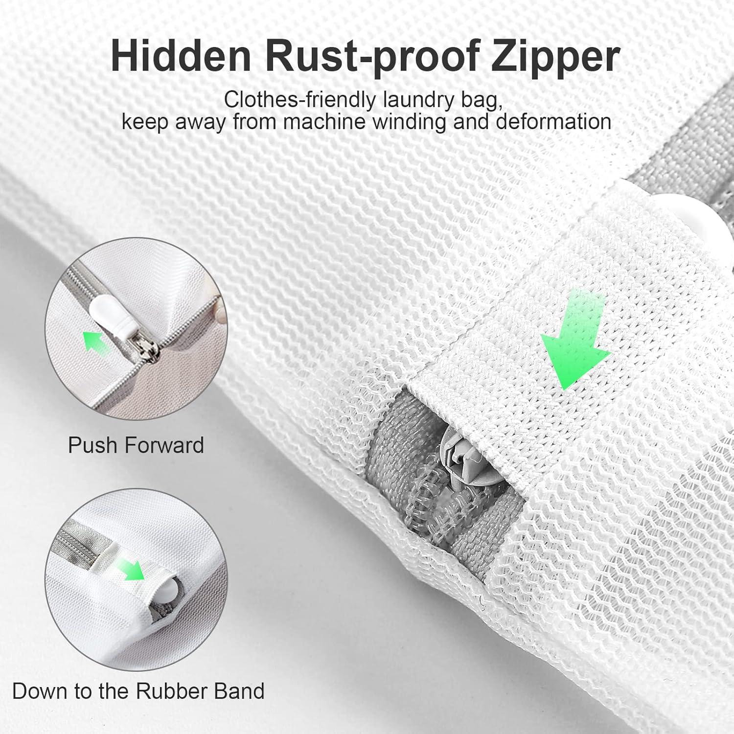 Paquete de 10 bolsas de lavandería MDSXO con cremallera