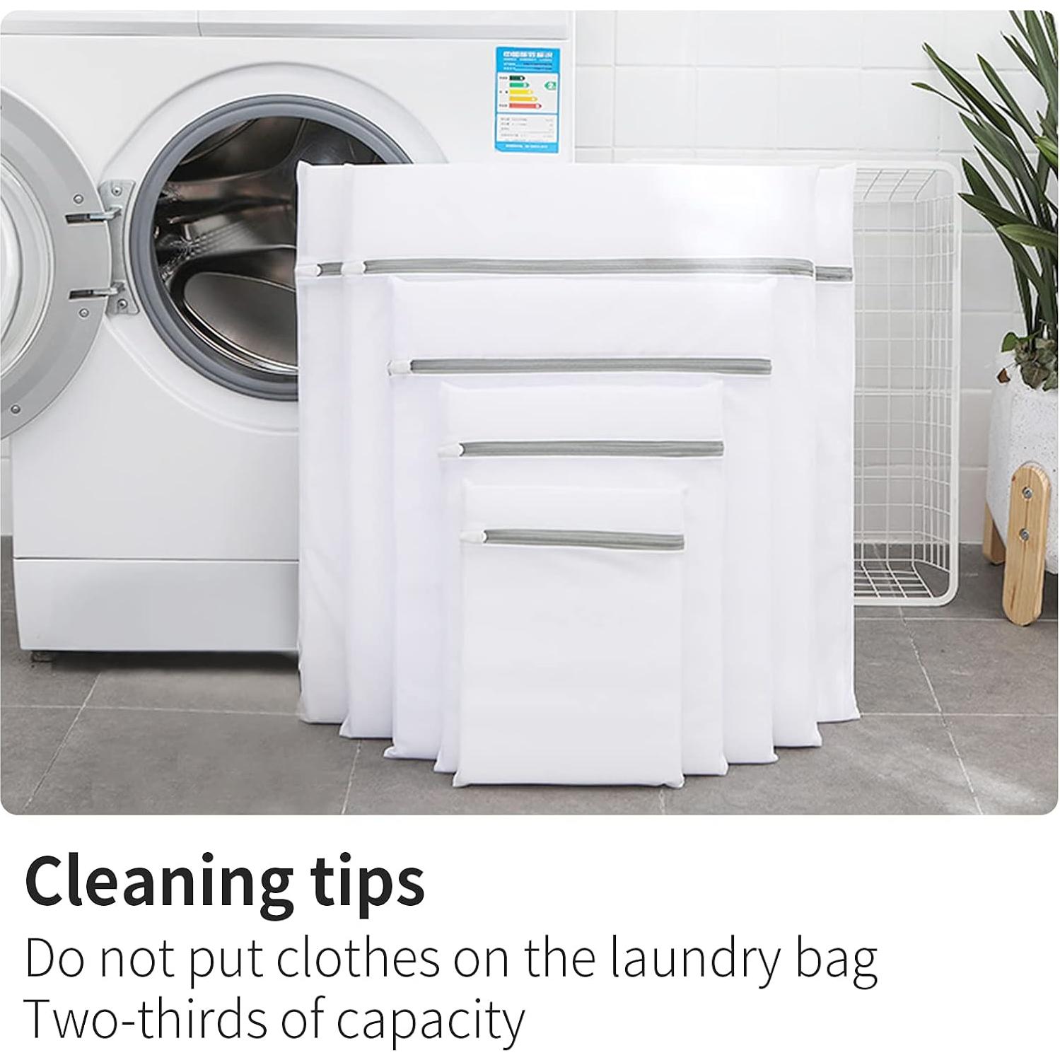 Paquete de 10 bolsas de lavandería MDSXO con cremallera