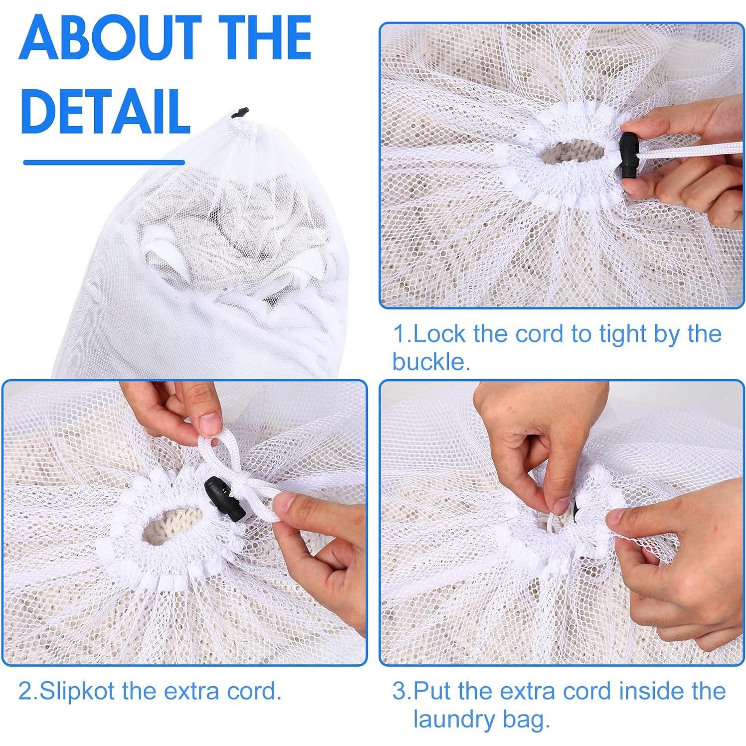 Berlune 30 Bolsas de Malla Grandes 61x91 cm para Lavado