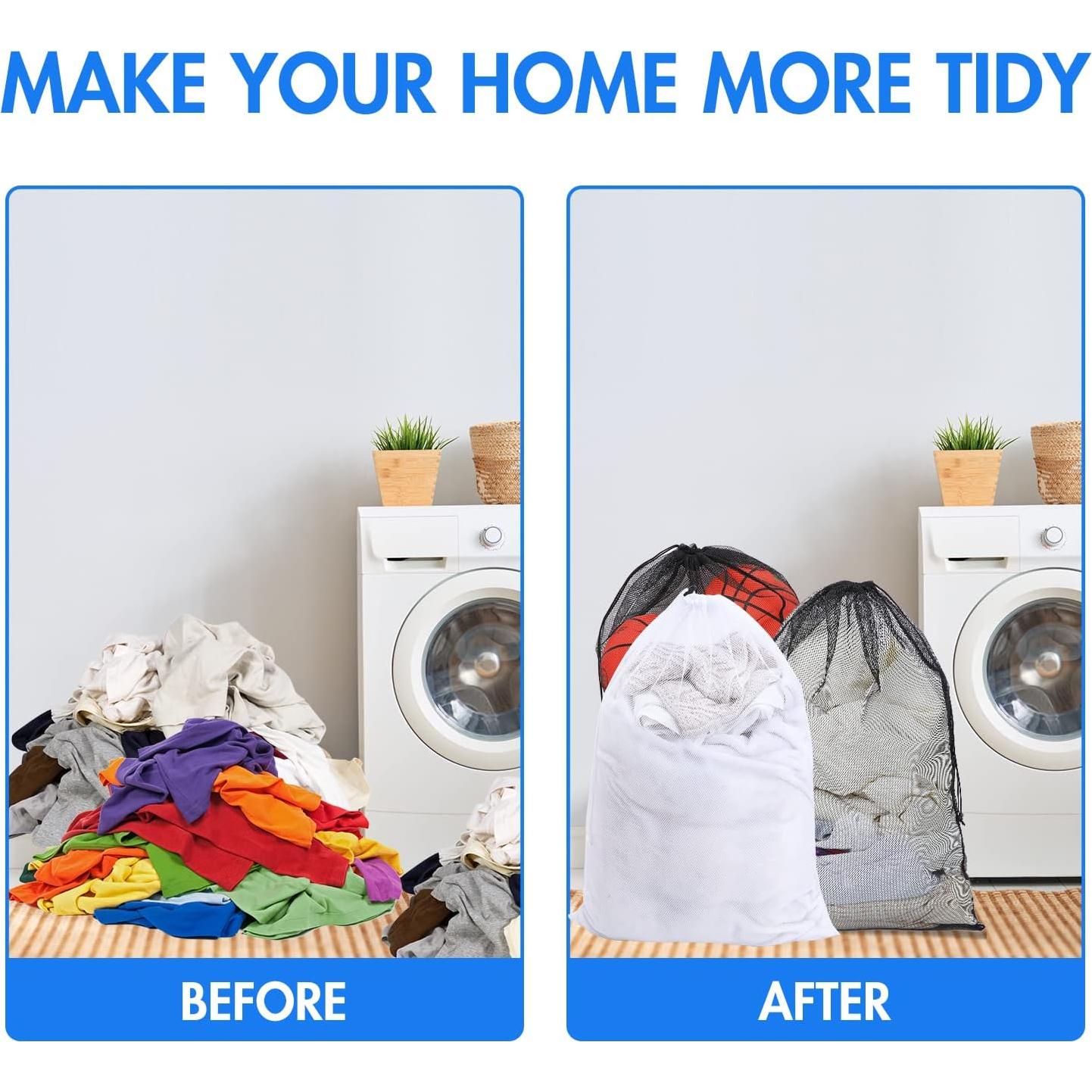 Berlune 30 Bolsas de Malla Grandes 61x91 cm para Lavado