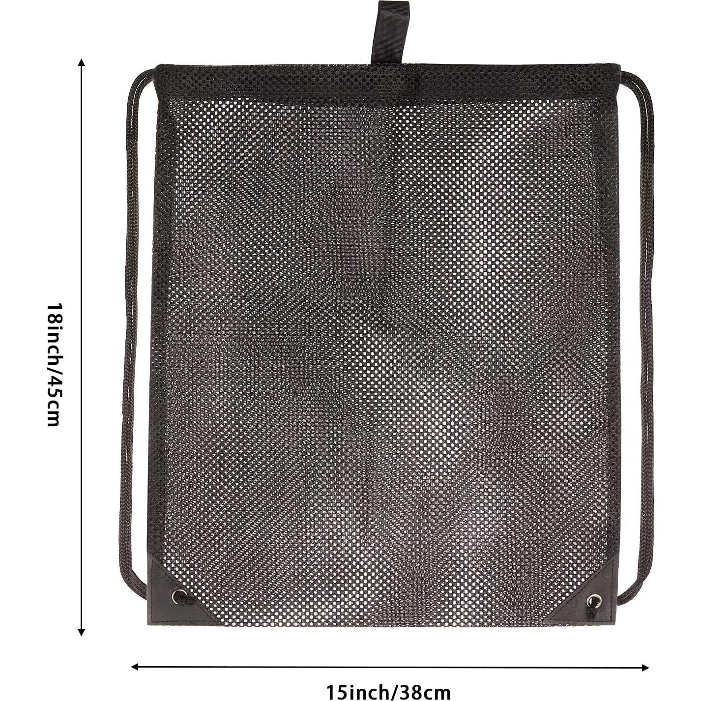 HAOGUAGUA 2 Piezas Bolsa de Malla con Cierre para Gimnasio