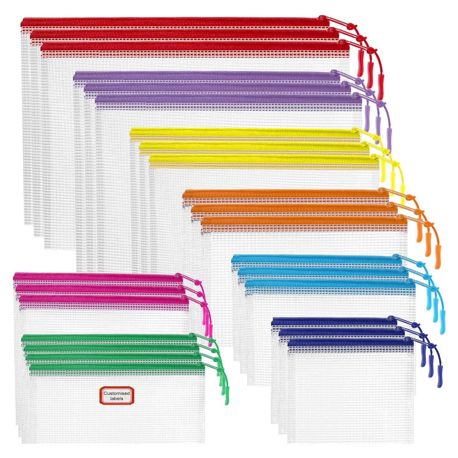 25 Bolsas de Cremallera YOPCDJ para Organización Multicolor