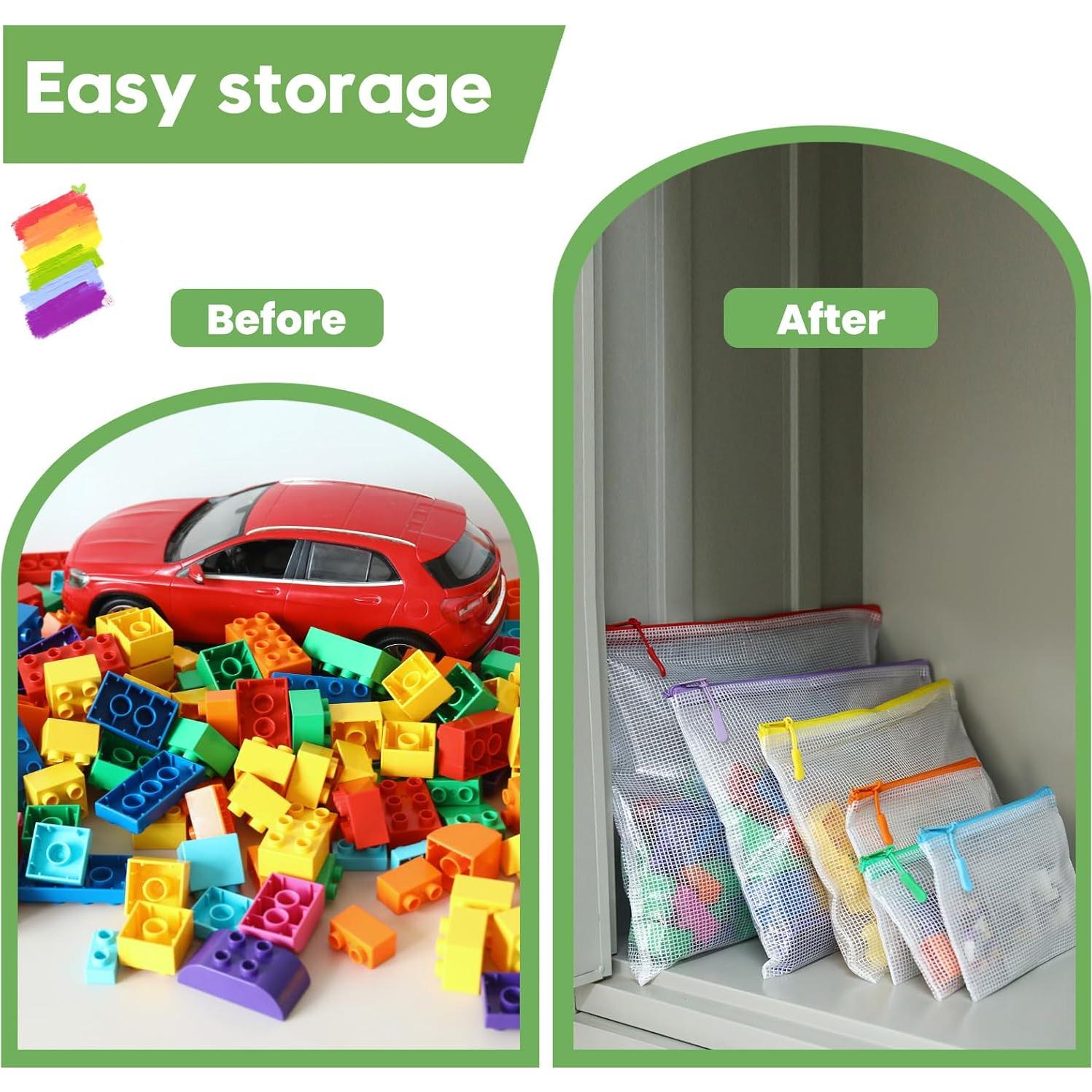 25 Bolsas de Cremallera YOPCDJ para Organización Multicolor