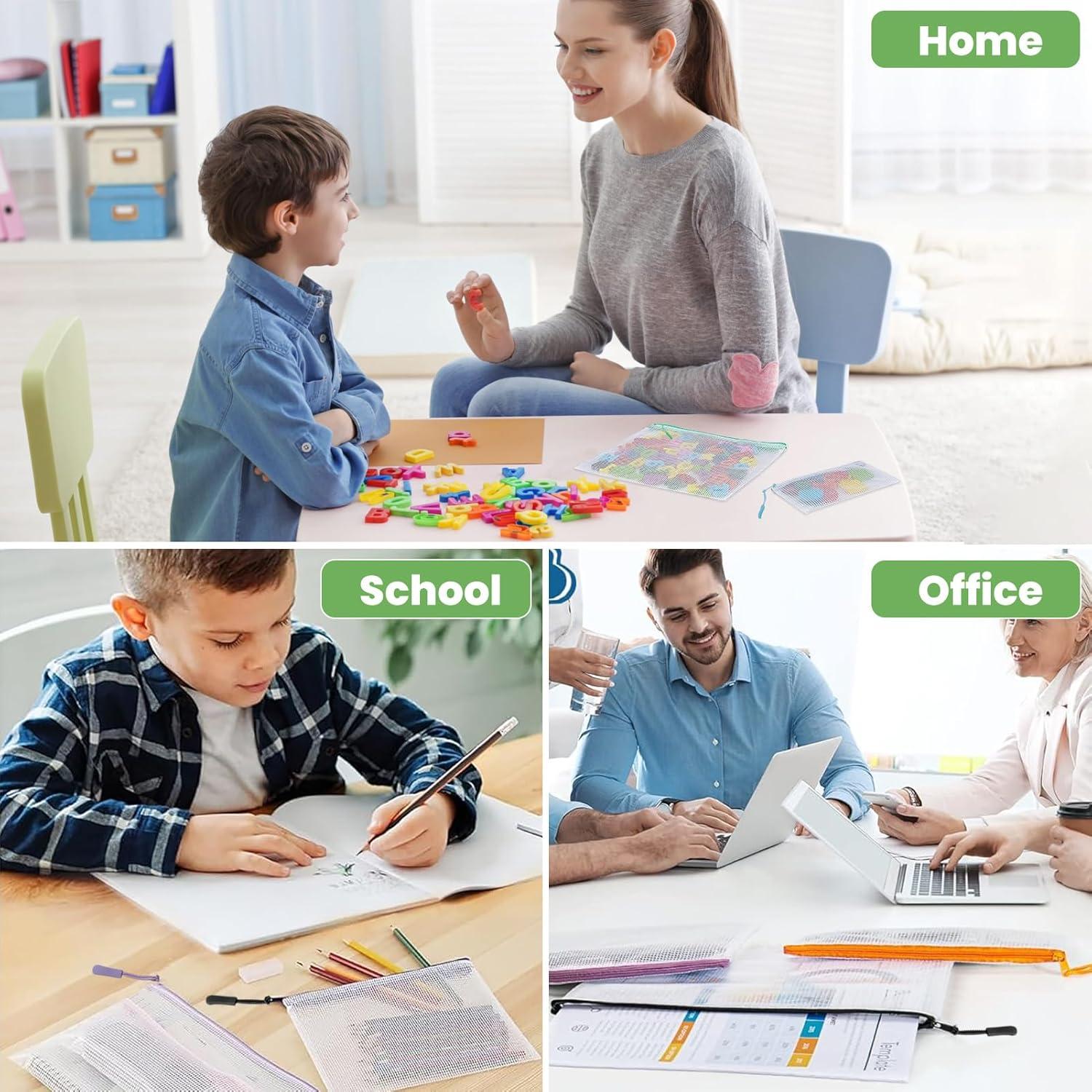 25 Bolsas de Cremallera YOPCDJ para Organización Multicolor