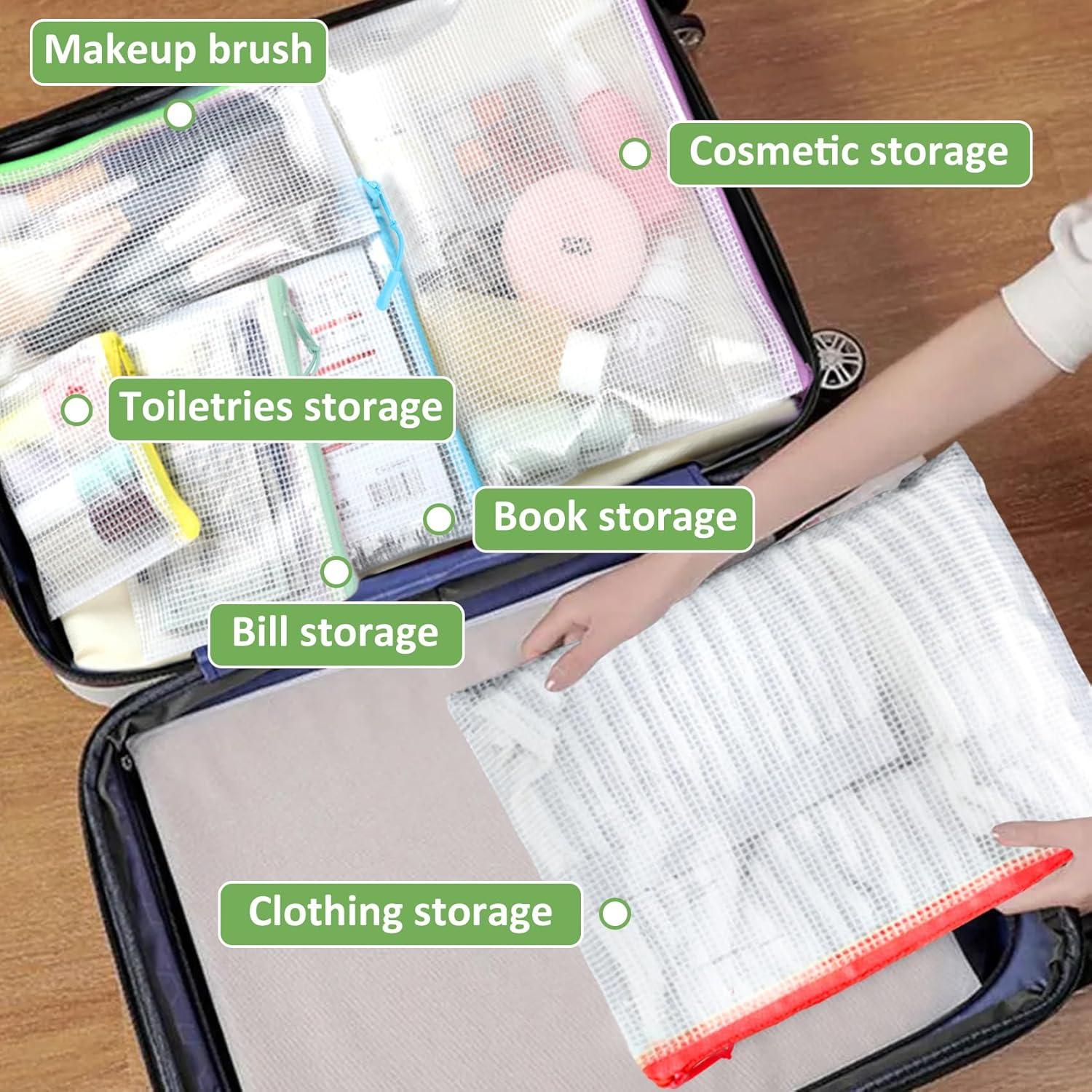 25 Bolsas de Cremallera YOPCDJ para Organización Multicolor