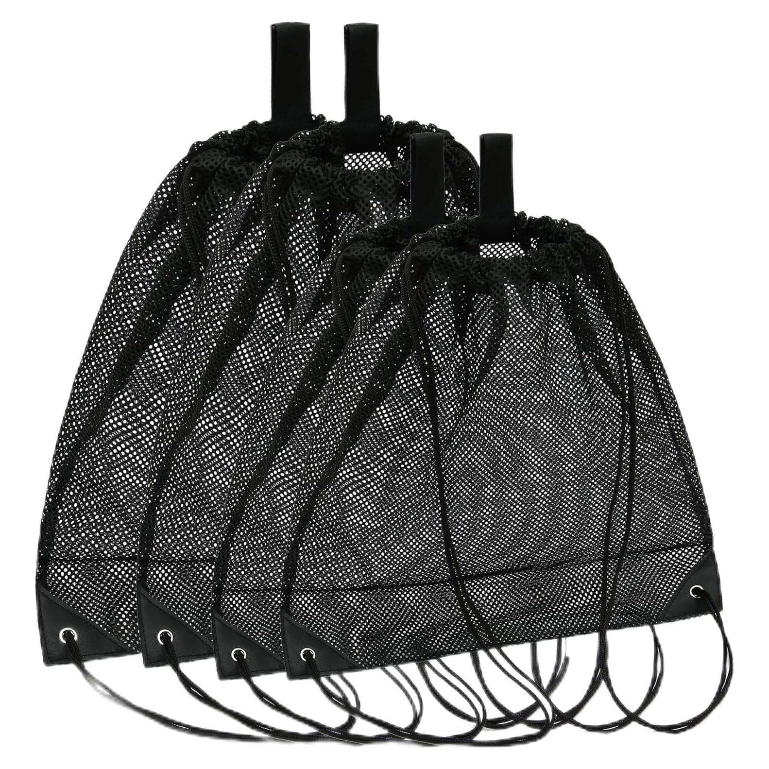 Palmhomee Paquete de 4 Bolsas de Malla con Cierre para Deportes