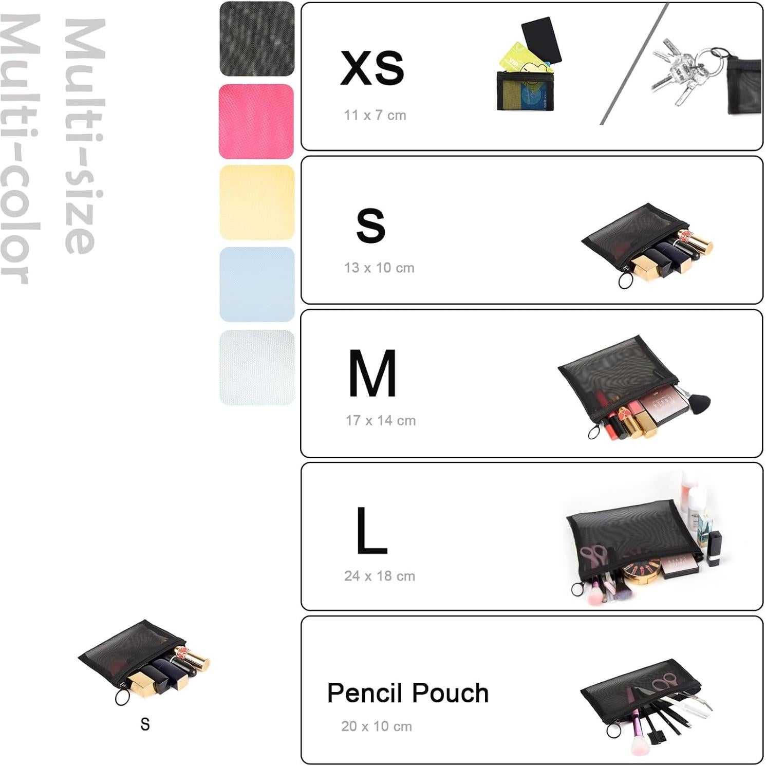 Bolsas de Malla con Cierre PATU A7 5 Piezas 12,7x10,16cm