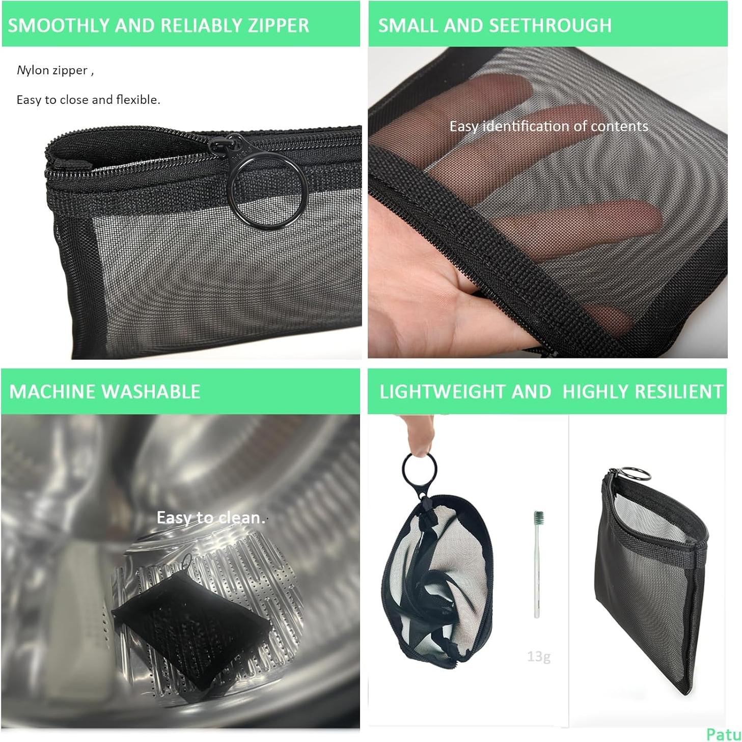 Bolsas de Malla con Cierre PATU A7 5 Piezas 12,7x10,16cm