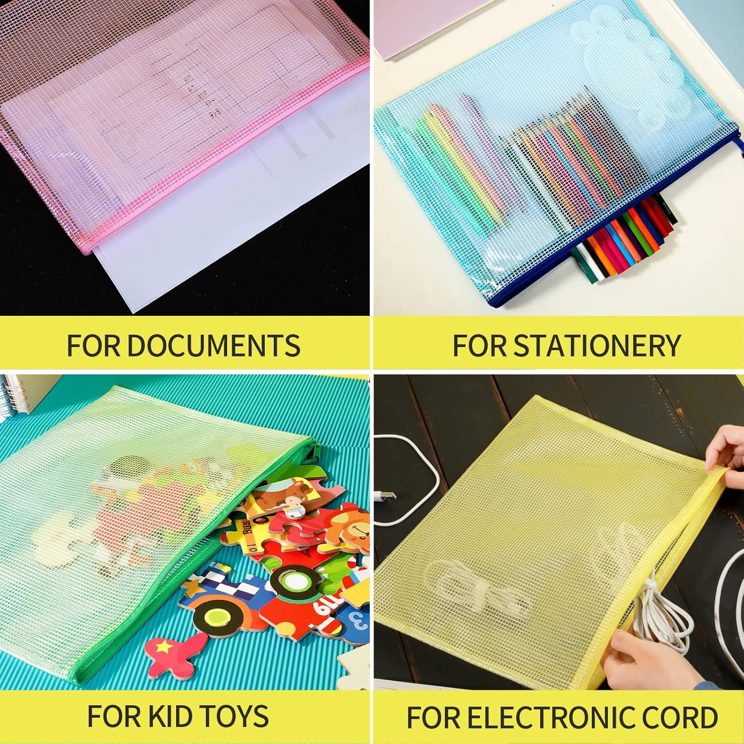 Bolsas de Malla con Cremallera LEOBRO 4 pcs 33.8x23.5 cm