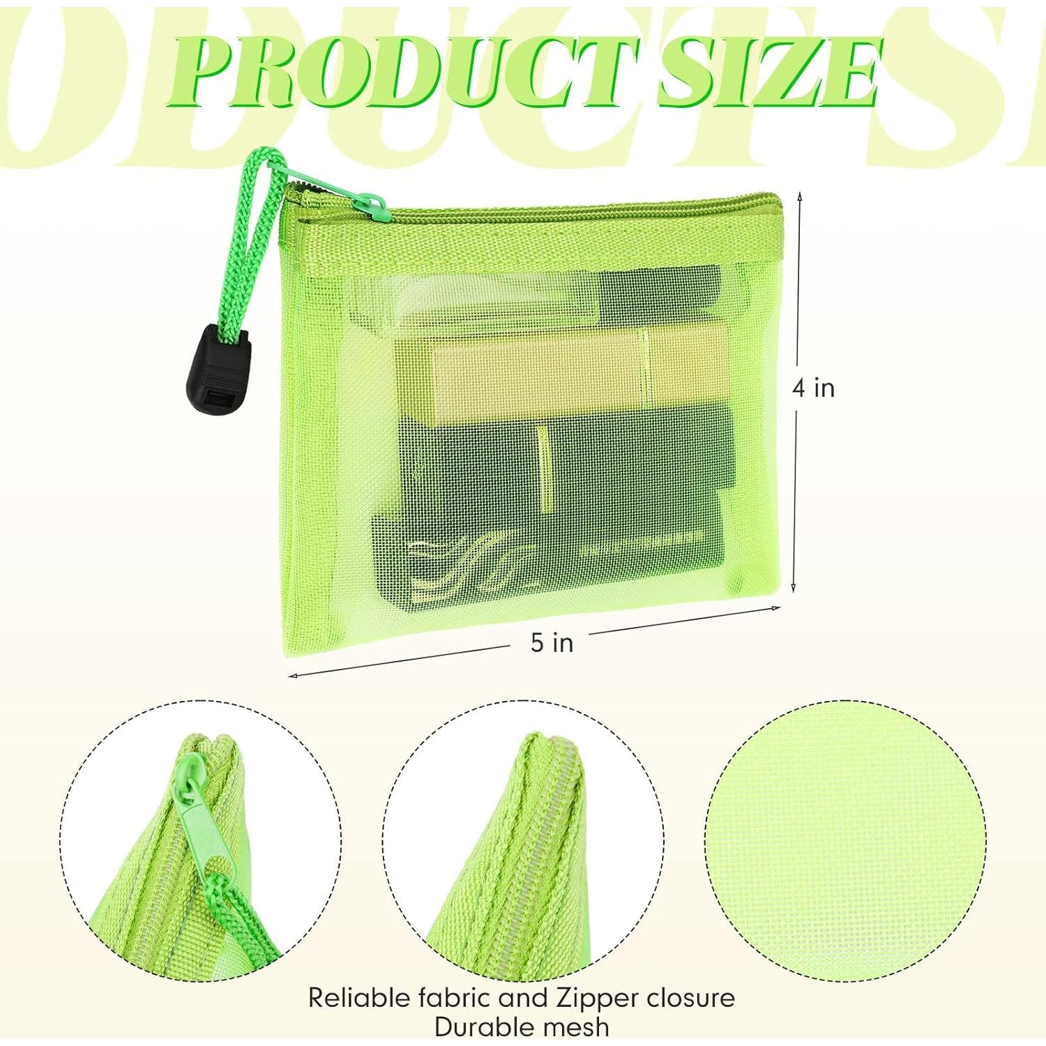 Jexine 24 Mini Bolsas de Malla con Cremallera 13x10 cm