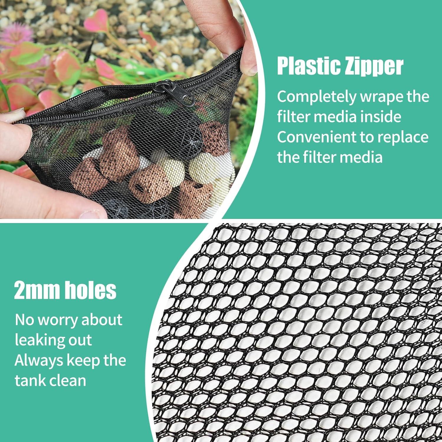 Bolsas de Filtro para Acuario AQUANEAT 10 Pcs 14x20 cm