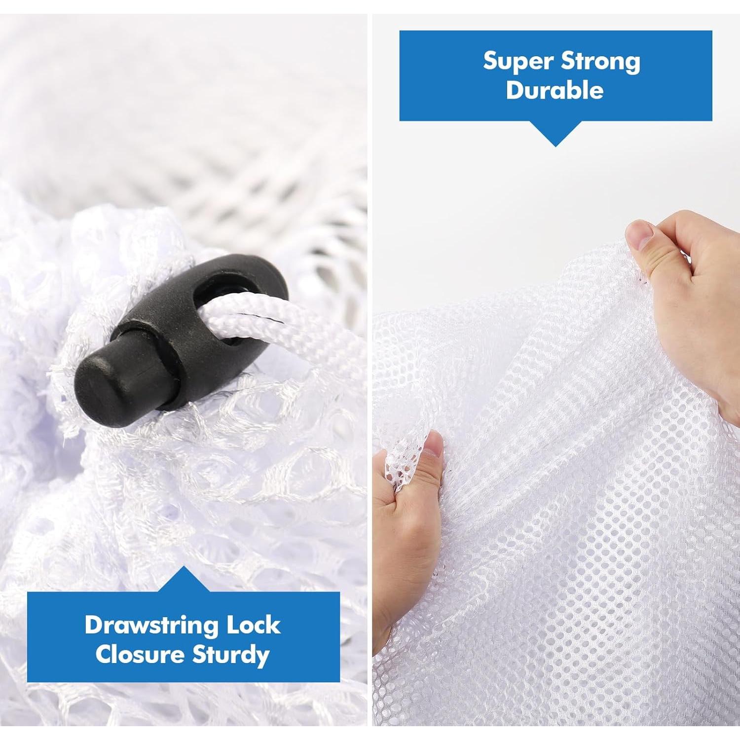 3 Bolsas de Malla Jumbo OKAKA para Lavandería 70L