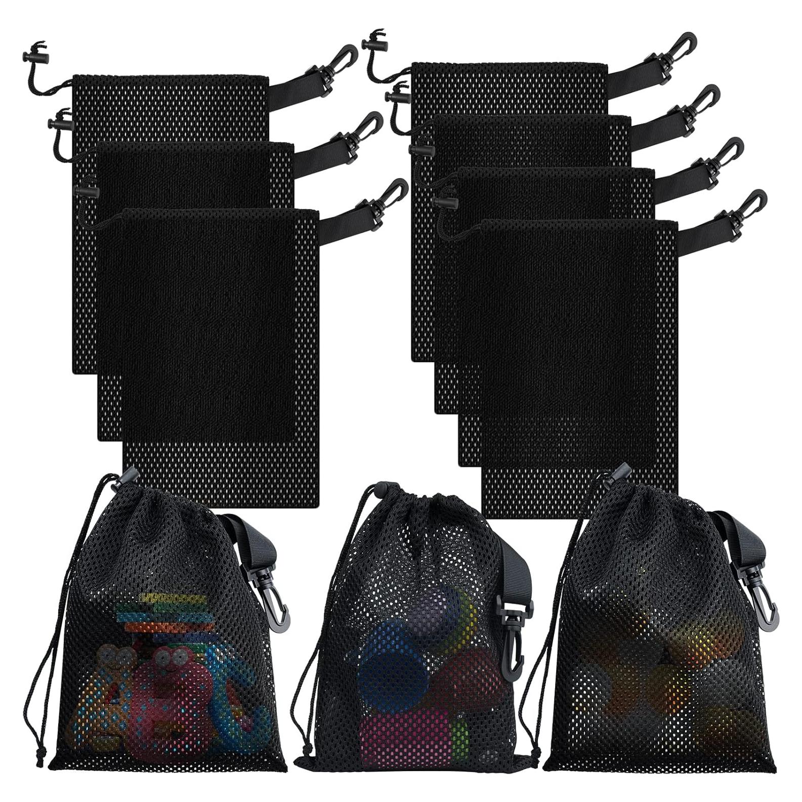 10 Bolsas de Malla Nylon Riuog con Cierre de Cordón 15x20 cm