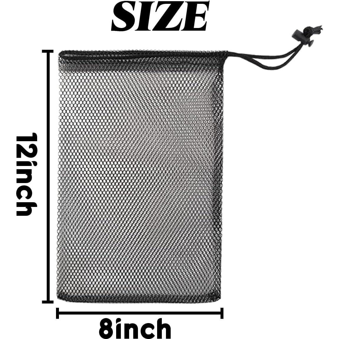 GXXMEI 10 Bolsas de Malla Nylon 20x30 cm con Cordón