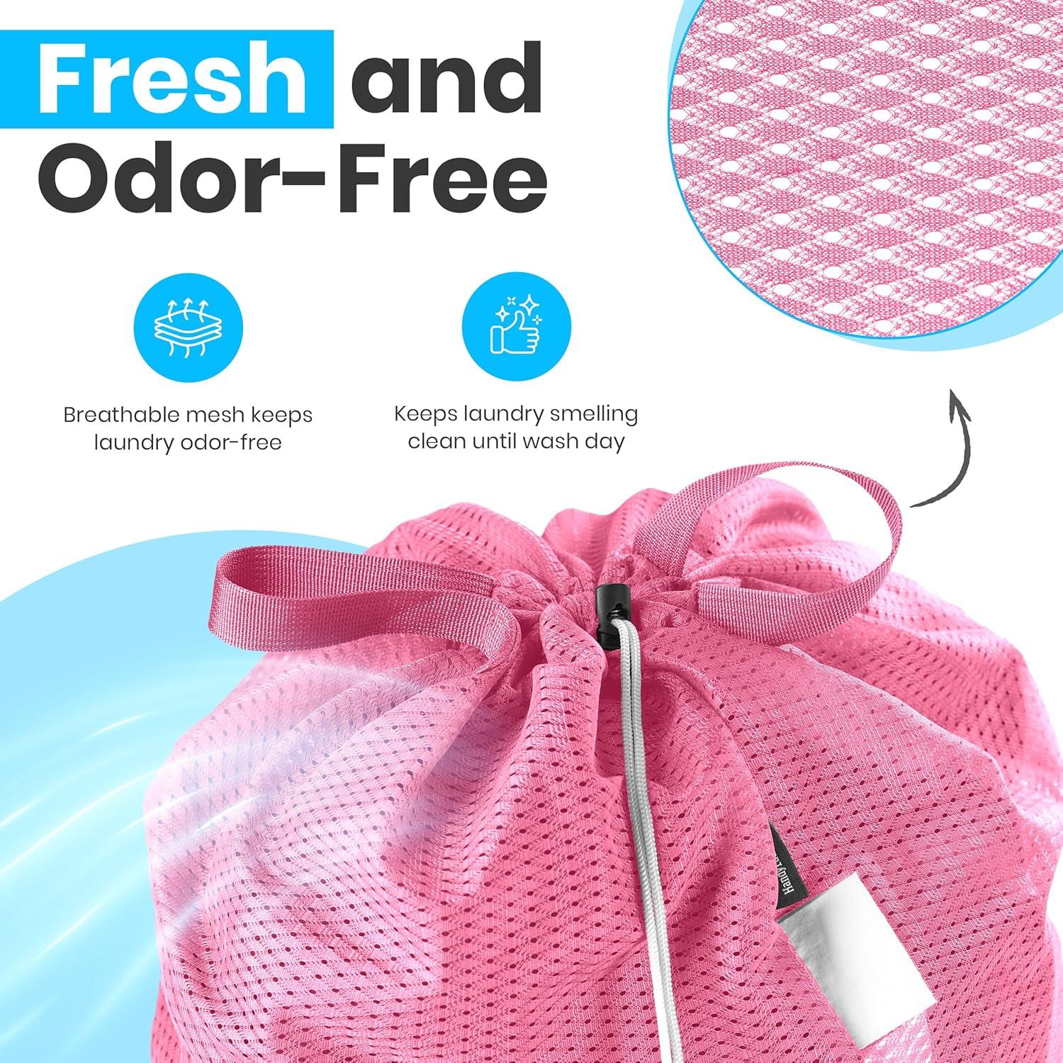 Bolsa de lavandería malla rosa Handy Laundry 1-Pack