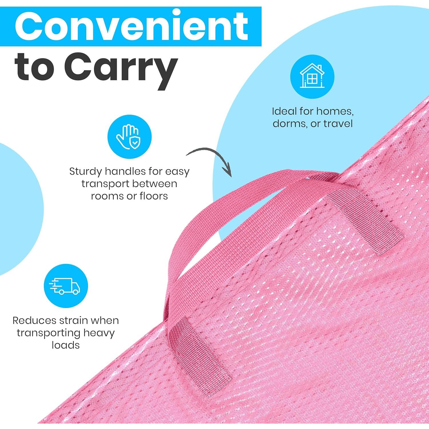Bolsa de lavandería malla rosa Handy Laundry 1-Pack