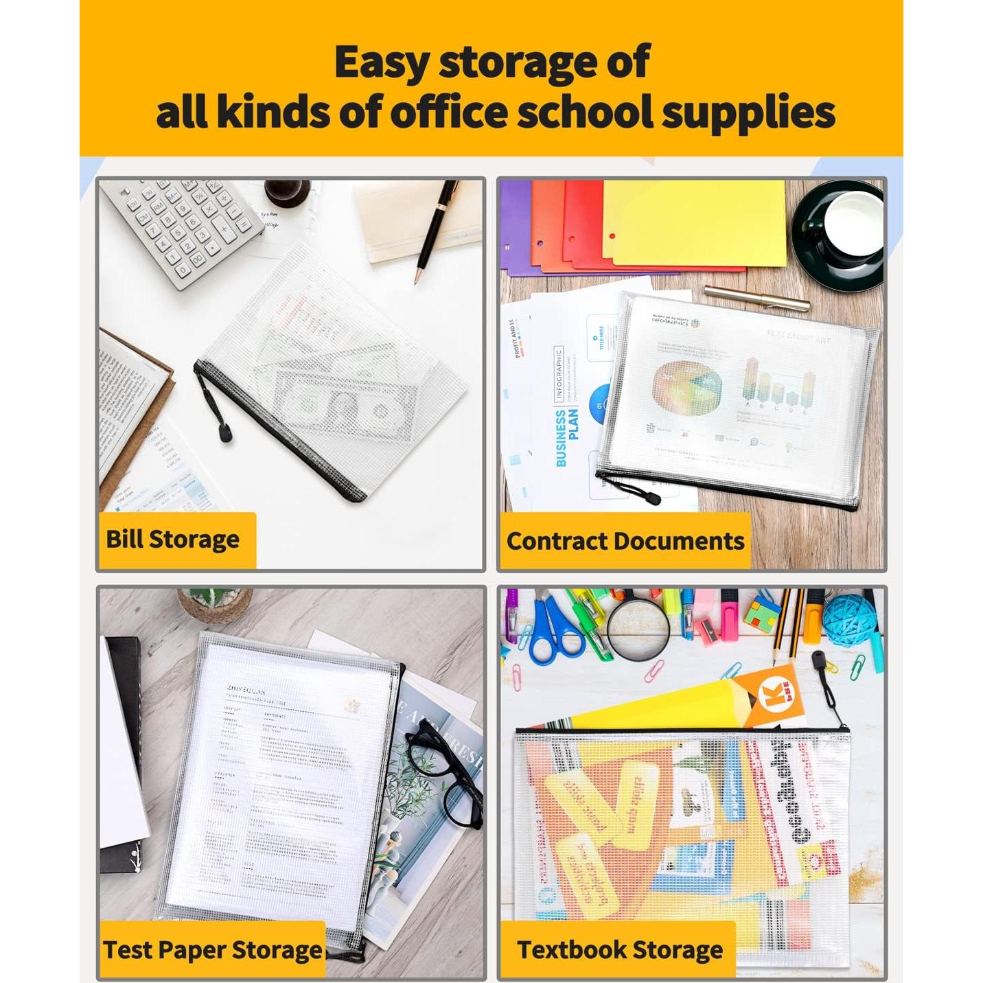 Bolsa de Cremallera Plástica SUNEE 9x13 cm Negra 18 Paquetes