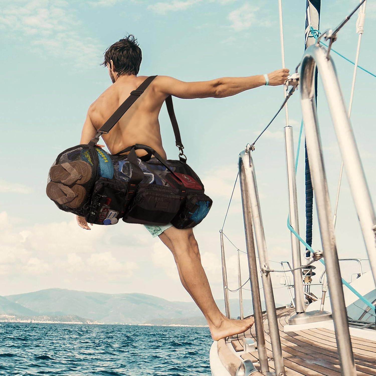 Bolsa de Malla 90L Fitdom para Buceo y Playa