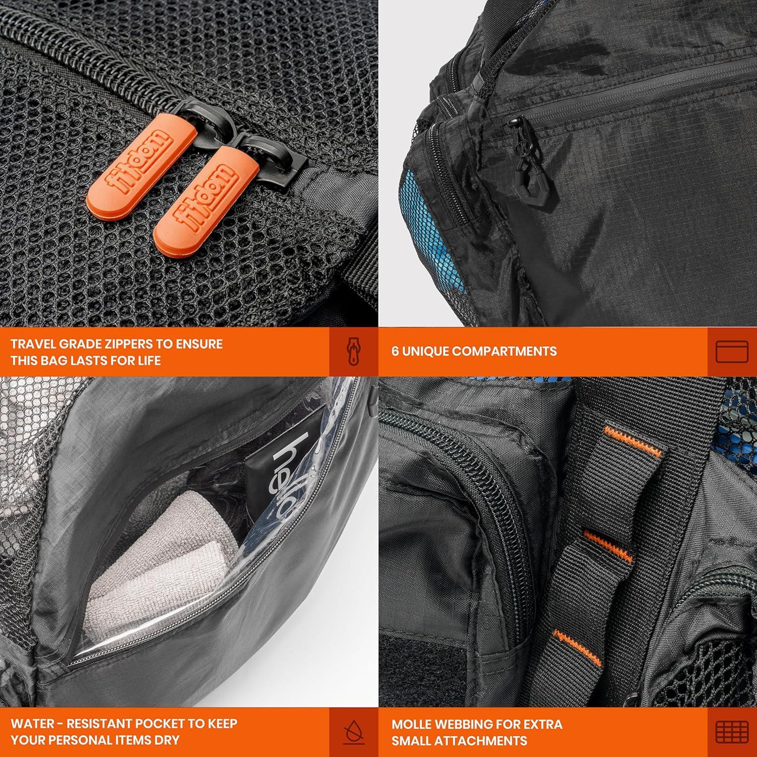 Bolsa de Malla 90L Fitdom para Buceo y Playa