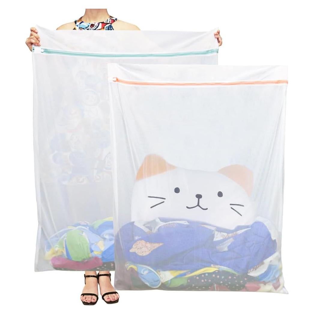 Bolsa de Lavandería Malla Extra Grande Tenn Well 2 Pzas 109x89cm