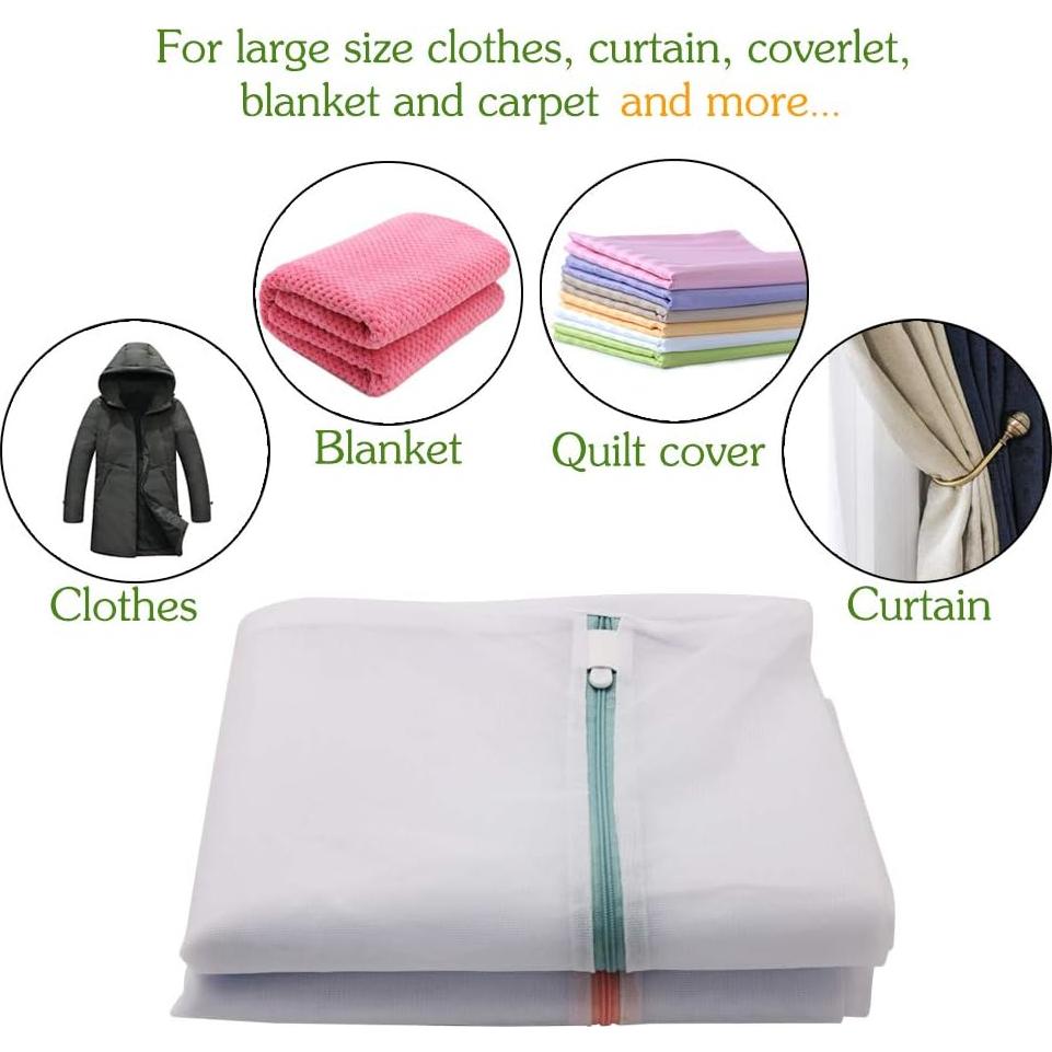 Bolsa de Lavandería Malla Extra Grande Tenn Well 2 Pzas 109x89cm