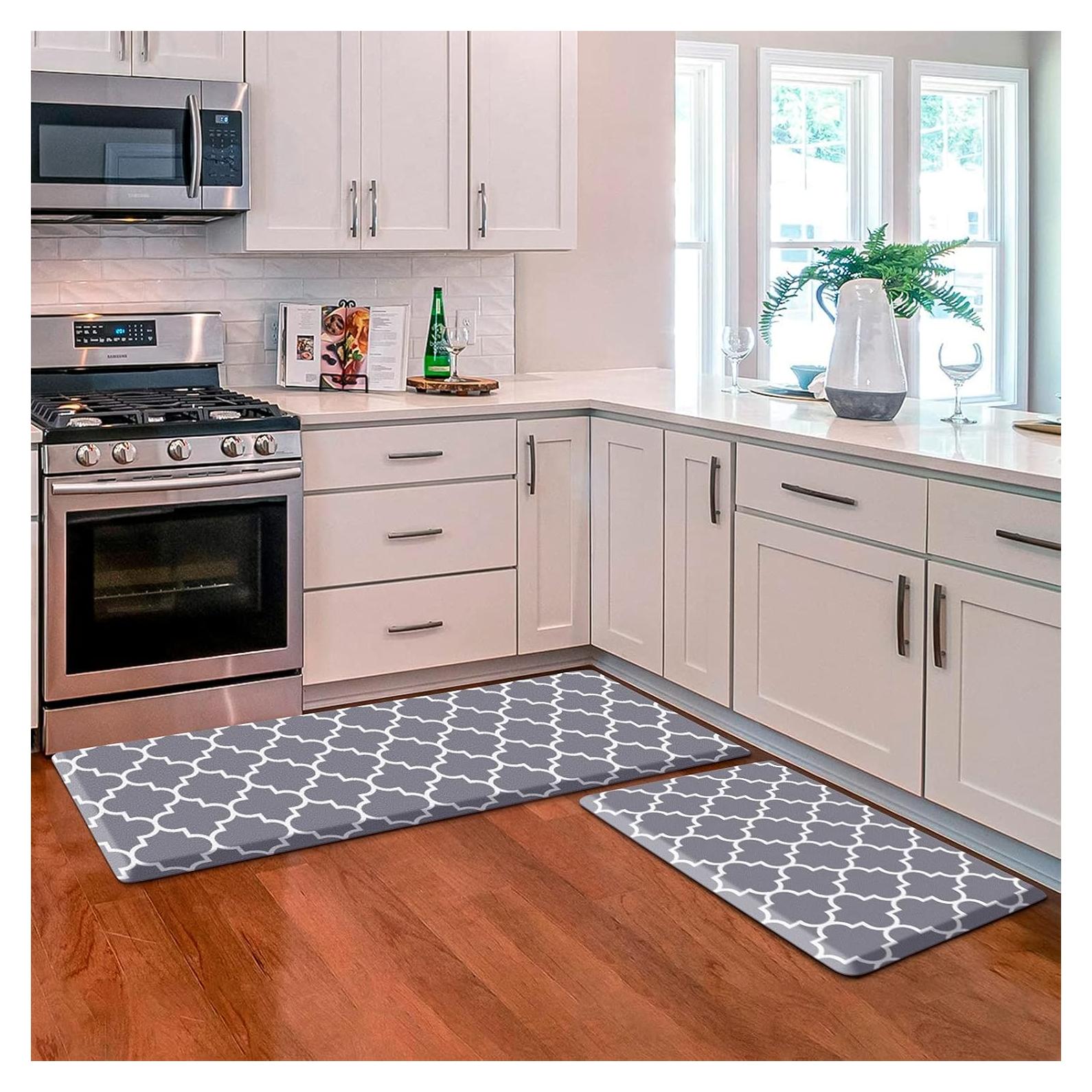 Alfombra Antifatiga KMAT 2 PCS Gris 43.69x119.38 cm