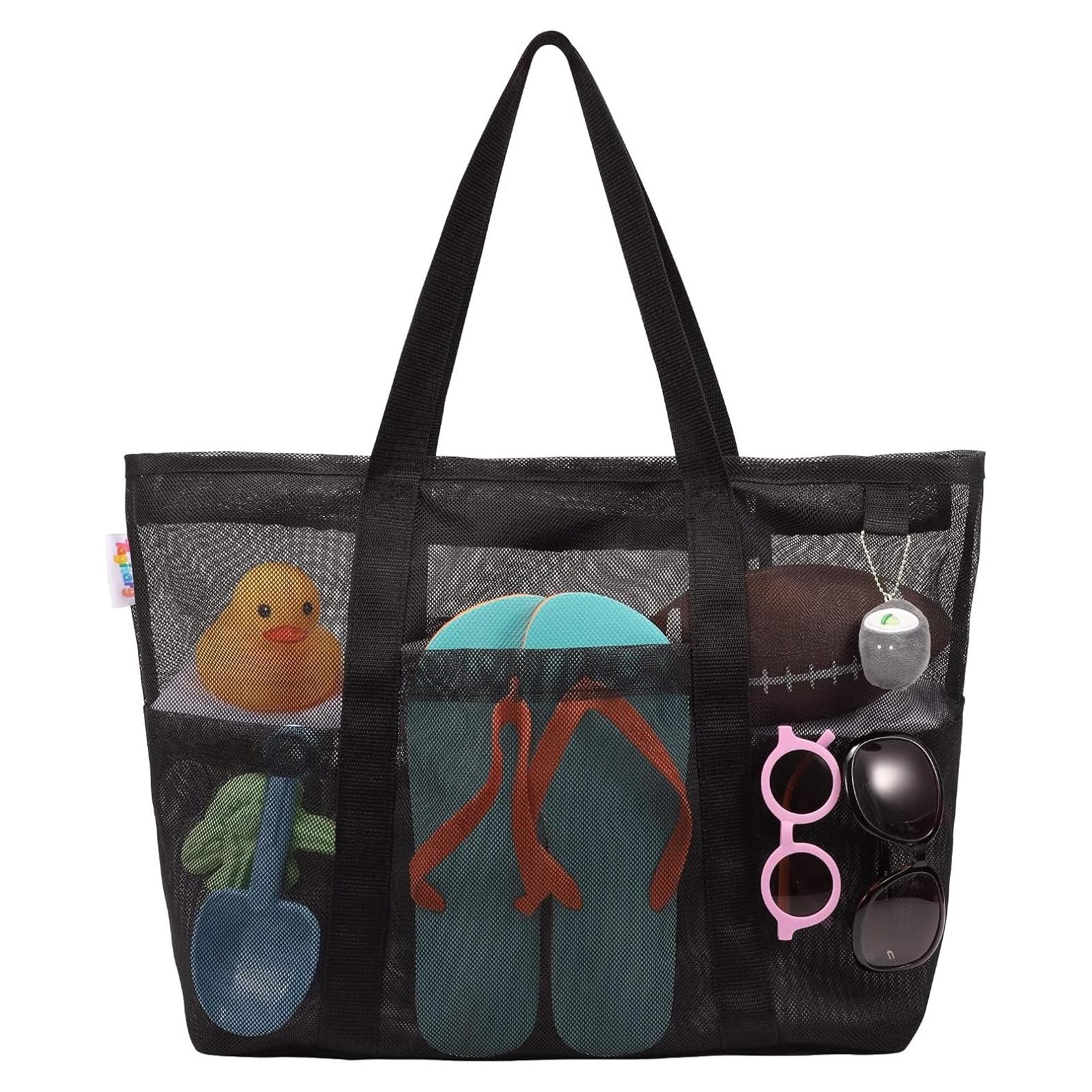 Bolsa de Playa de Malla Tagitary Grande Impermeable 39x20x44cm