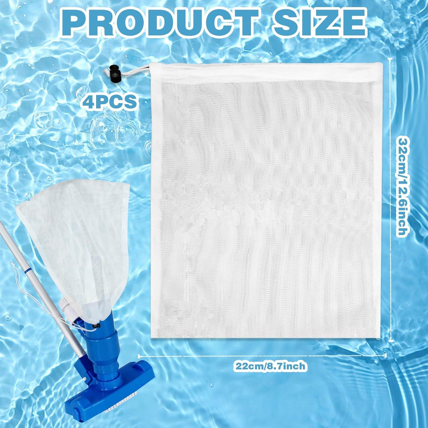 4 Bolsas de Reemplazo para Aspiradora de Piscina CANIPHA 22x32cm