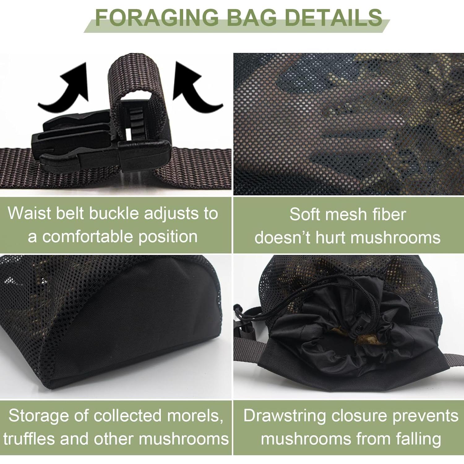 Bolsa de Recolección de Setas Cover Geny con Cinturón Ajustable