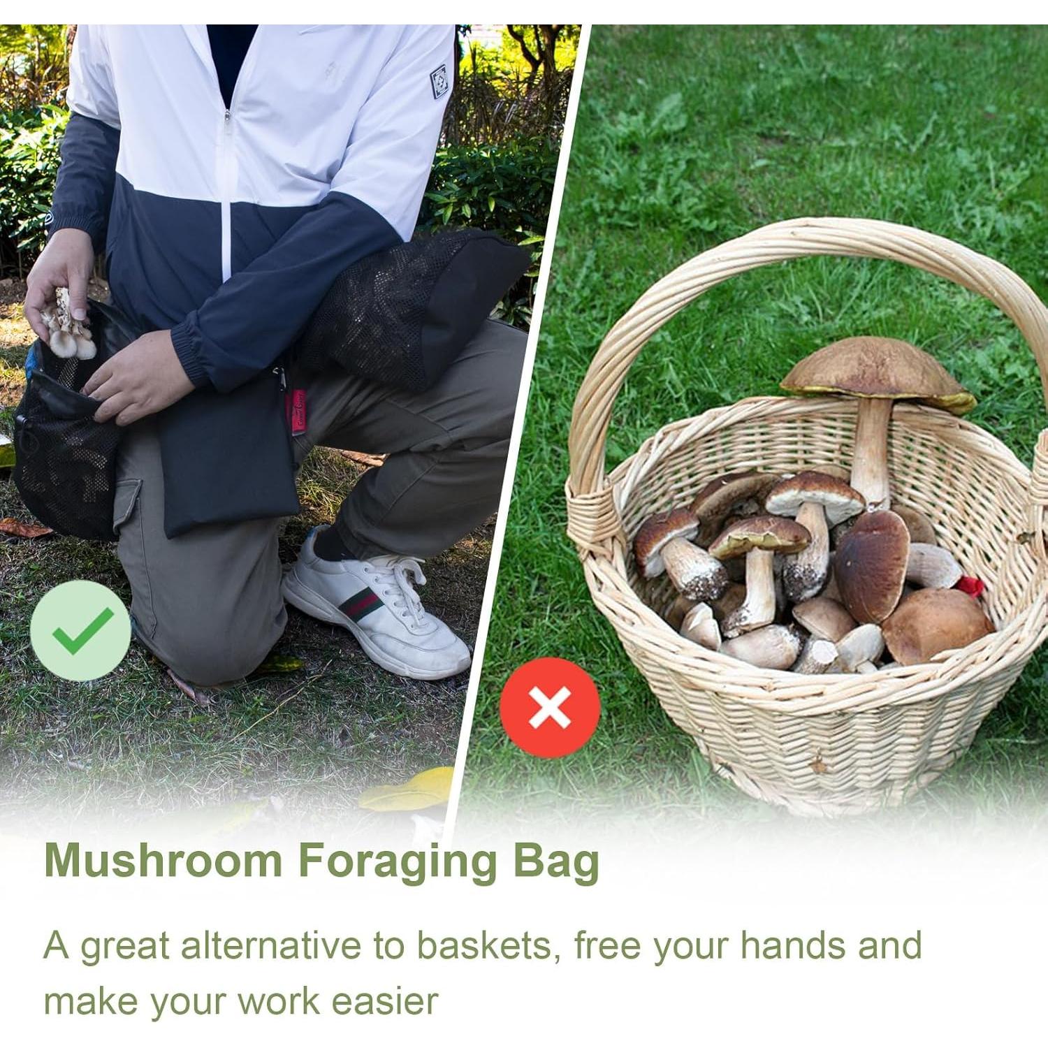 Bolsa de Recolección de Setas Cover Geny con Cinturón Ajustable