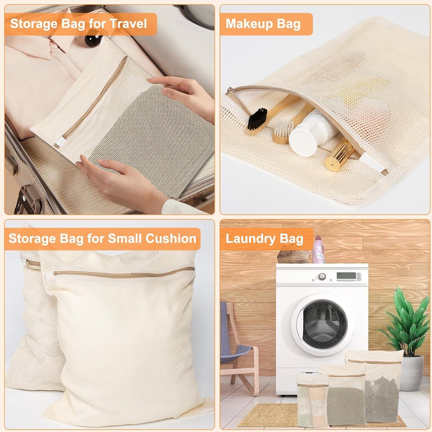 Bolsa de Lavandería de Malla Algodón 6 Piezas NAHADS