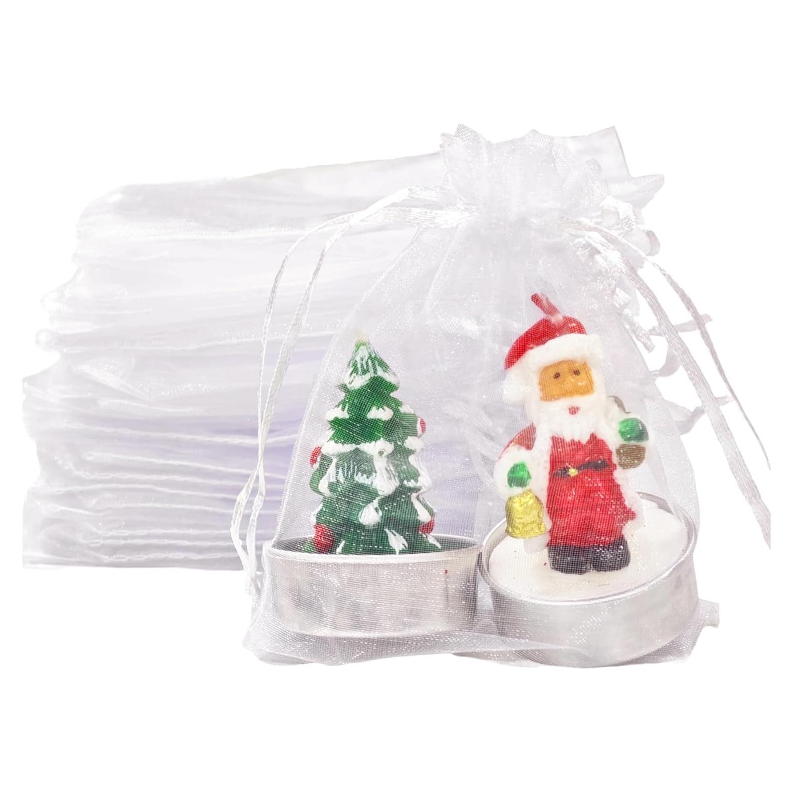 Bolsas de Organza Transparentes Tauywolci 50pcs 10x12cm