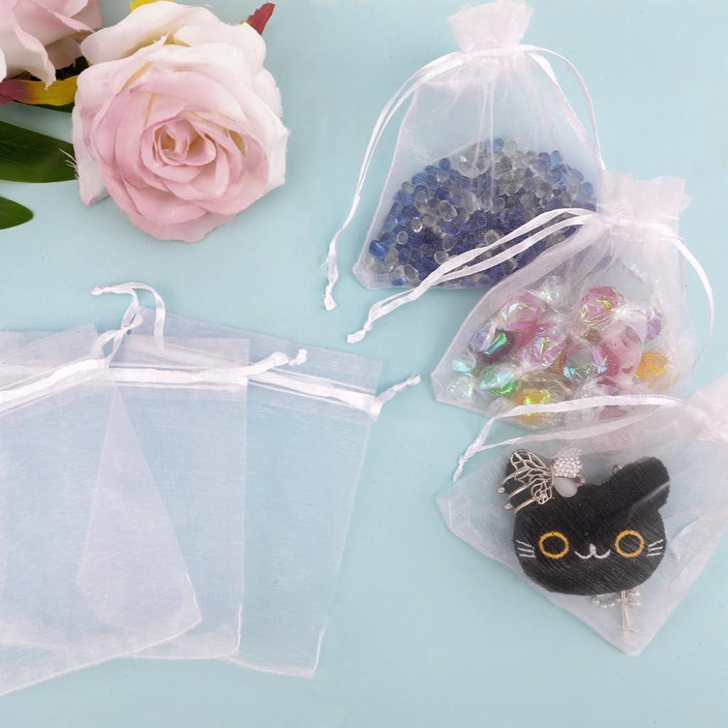 Bolsas de Organza Transparentes Tauywolci 50pcs 10x12cm